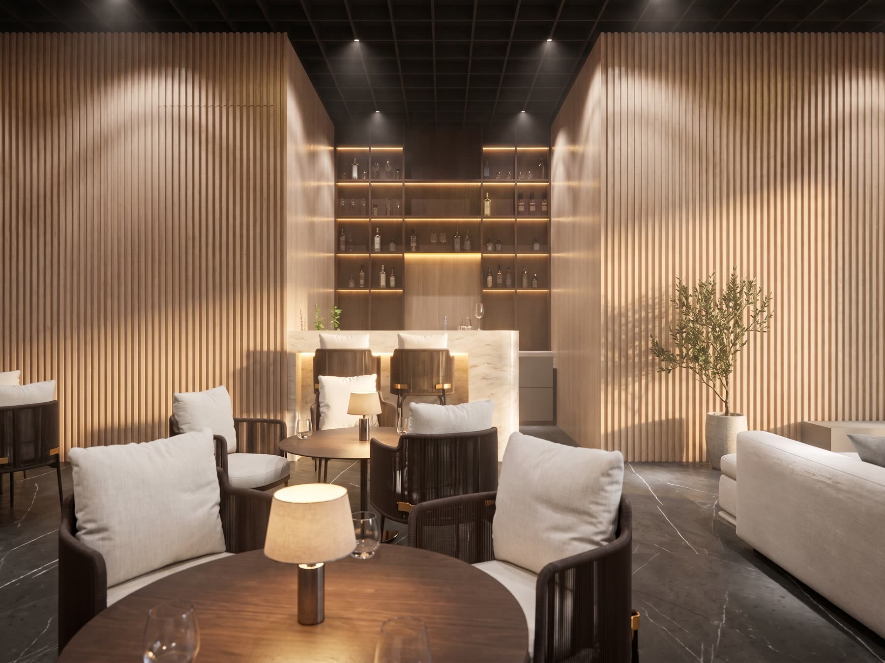 Render 3D del exterior del proyecto