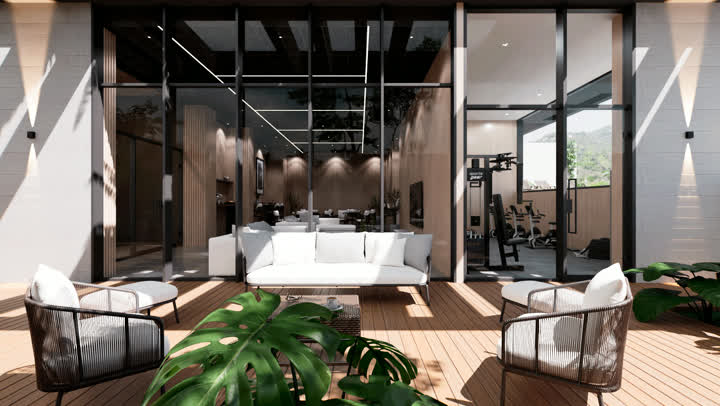 Render 3D del proyecto inmobiliario